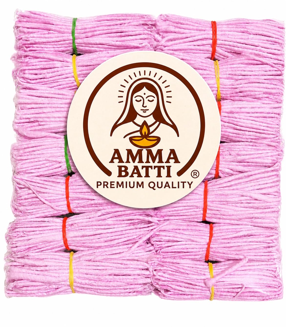 Rose Gulab Batti|Gulab Deepak Batti|Pink Diya Batti|Long Cotton Wick|Natural Chandan Cotton Wick (3.5 Inch) – 1000 Pcs with Wishing Card | Fragrant | Smokeless Hand-Twisted Rui | Amma Batti-image-6