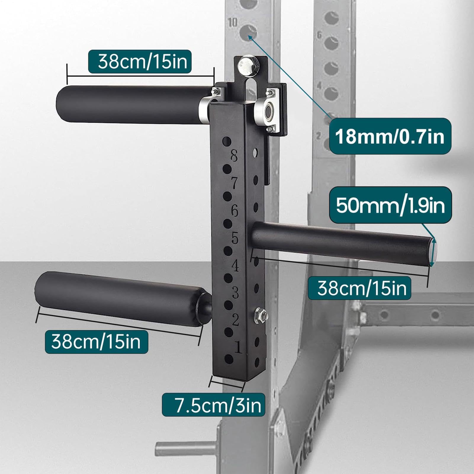 Máquina de Curl de piernas con extensión y Curl depiernas. Accesorio Ajustable. Máquina de Curls de piernas Sentado. Capacidad máxima de 120 kg para Entrenar los músculos de laspiernas (18 mm/26 mm)