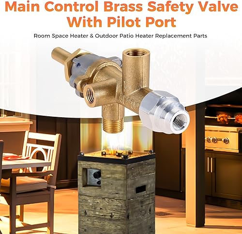 Miniatura 4 de Reparación de calentador de patio de gas propano, piezas de repuesto para sensor de termopar y controles de interruptor de volcado, kit