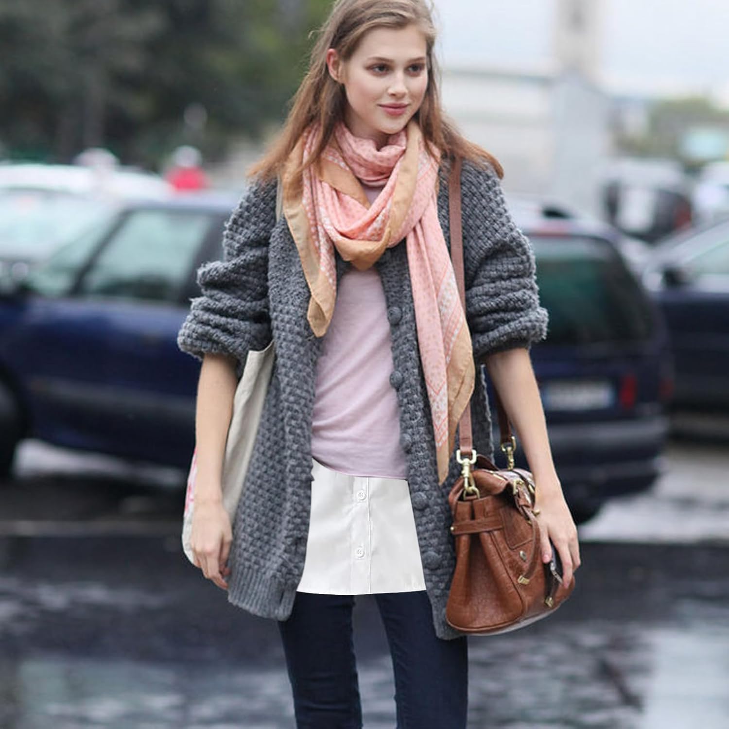 GoPaw 2 Pack Mini Skirt Shirt Extenders,Half Length Splitting Mini Skirt,Layered Fake Top Lower Sweep Shirt,Splitting Versatile Mini Skirt for Ladies 7 71vmOXbyLUL. AC SL1500