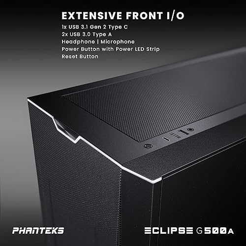 Miniatura 8 de Phanteks Eclipse G500A Performance - Carcasa de torre media, color negro