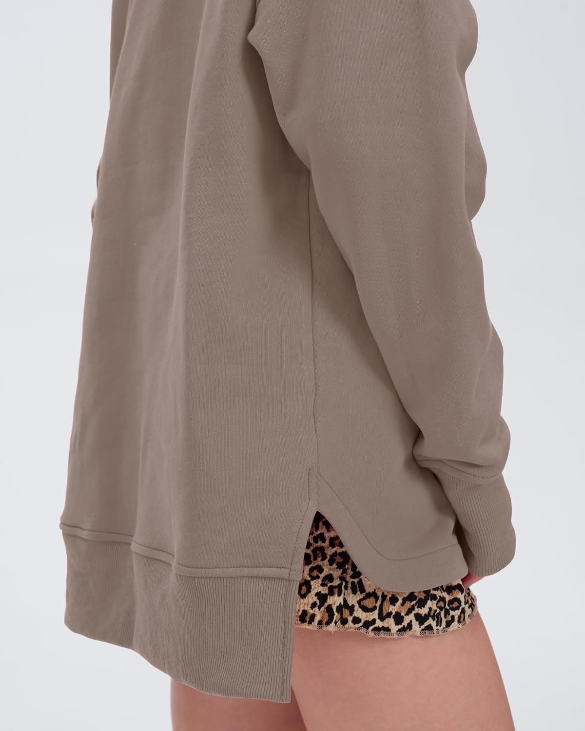 Locachy Womens Casual Oversized Sweatshirt Long Sleeve Button Henley Neck Pullover Tops Fashion Outfits Clothes - Image 3