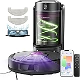 Vexilar W9 Robot Vacuum Cleaner with Mop,8000Pa Robotic Vacuum with LiDAR Navigation,15 No-go Zones, 150 Min Max Runtime, App Control, 3-in-1 Sweep and Mop Robot for Pet Hair, Carpet and Hard Floors - 1