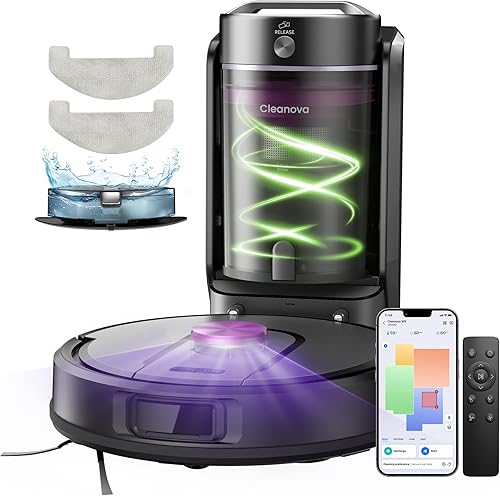 Vexilar W9 Robot Vacuum Cleaner with Mop,8000Pa Robotic Vacuum with LiDAR Navigation,15 No-go Zones, 150 Min Max Runtime, App Control, 3-in-1 Sweep and Mop Robot for Pet Hair, Carpet and Hard Floors - 1