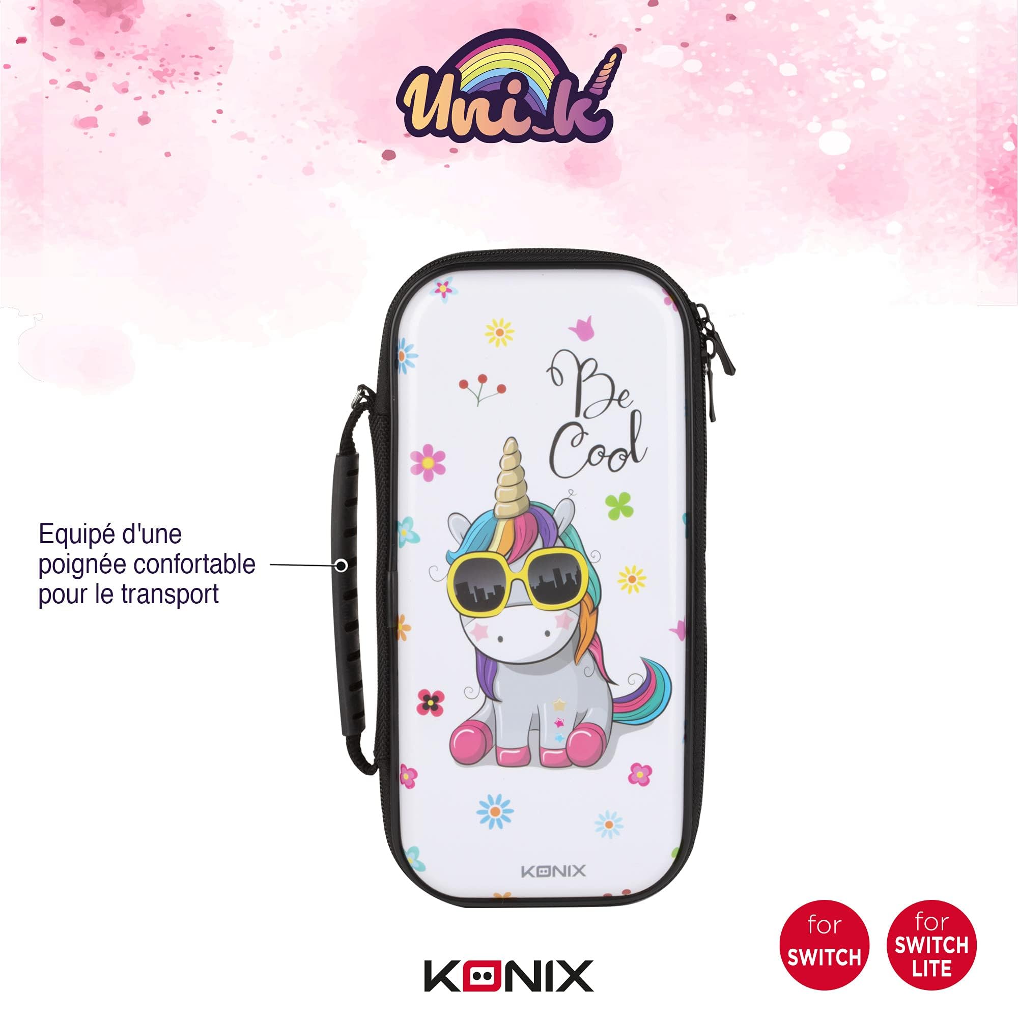 Konix My Hero Academia Funda de protección y Transporte para Nintendo Switch, Switch Lite y Switch OLED - 8 Juegos - Diseño My Hero Academia - Negro — view 98