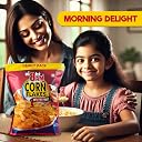 8AM Cornflakes Family Pack 1 Kg (Pack Of 2), 92% Corn, 99% Fat Free, No Cholesterol, Trans Fat, Vitamin B3 & Iron, Crunchy & Nutritious Whole Grain Breakfast Cereal gallery image