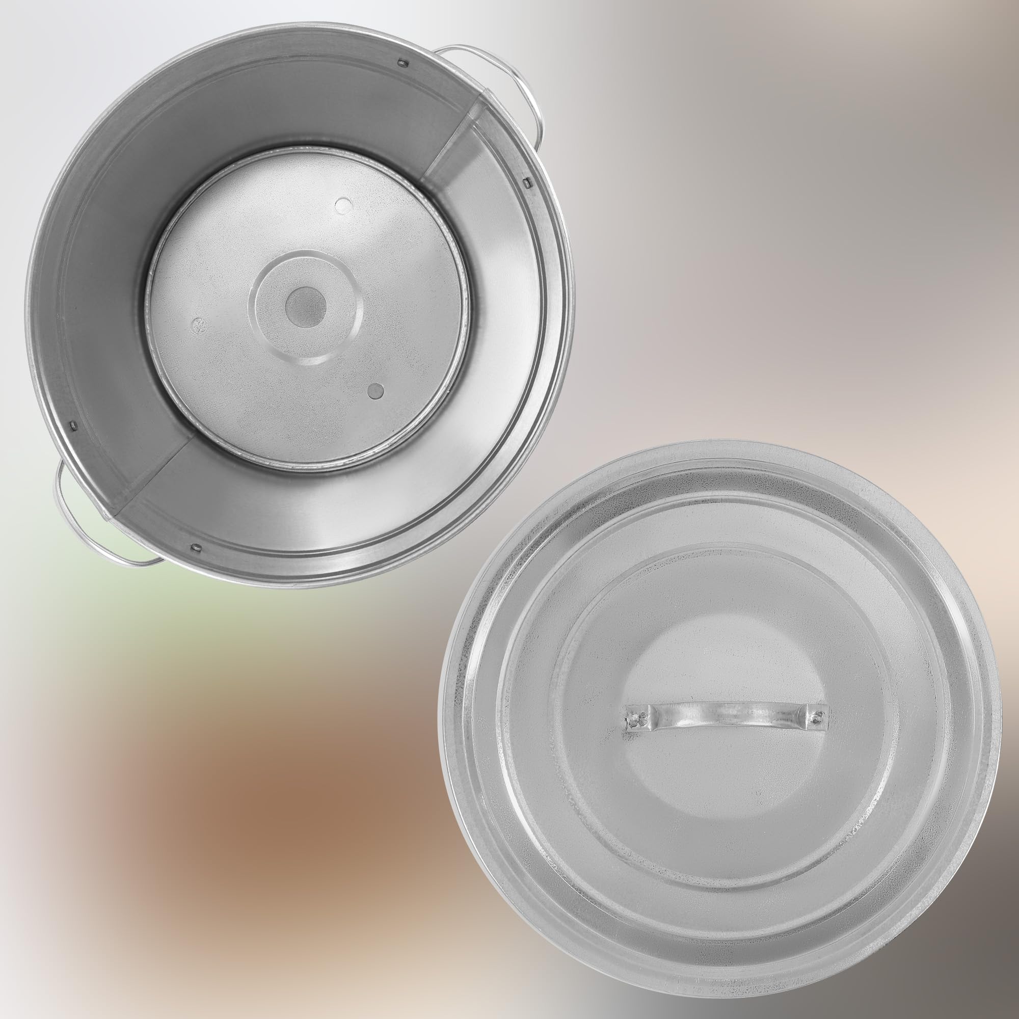 KOTARBAU® Einkochtopf 32 Liter mit Deckel & Zwischenboden, verzinkter Stahl