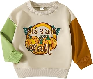 Suéter para niños y niñas, otoño, Manga Larga, Cuello, Estampado de de Calabaza, suéter de Bloque de Color, Fiesta, cumpleaños, Escuela Traje De Guardia Hombre