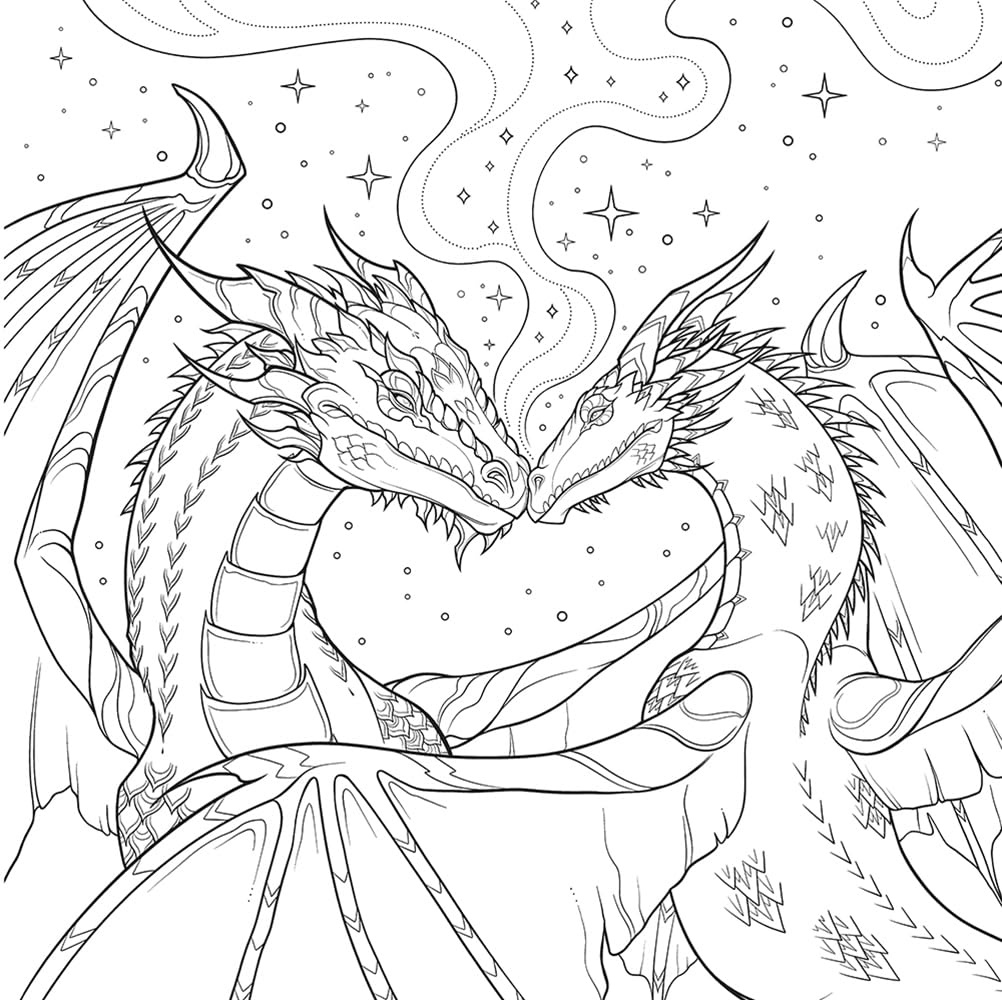 Fourth Wing: The Official Coloring & Sticker Book (Includes 2 Pages of Stickers to Color) (Dover Adult Coloring Books) - Image 6