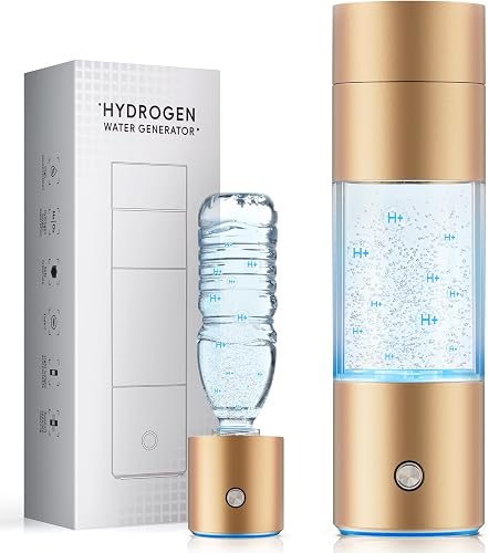 Hydrogen Water Bottle Generator,4500PPB SPE/PEM Technology -Smart Electrolysis W