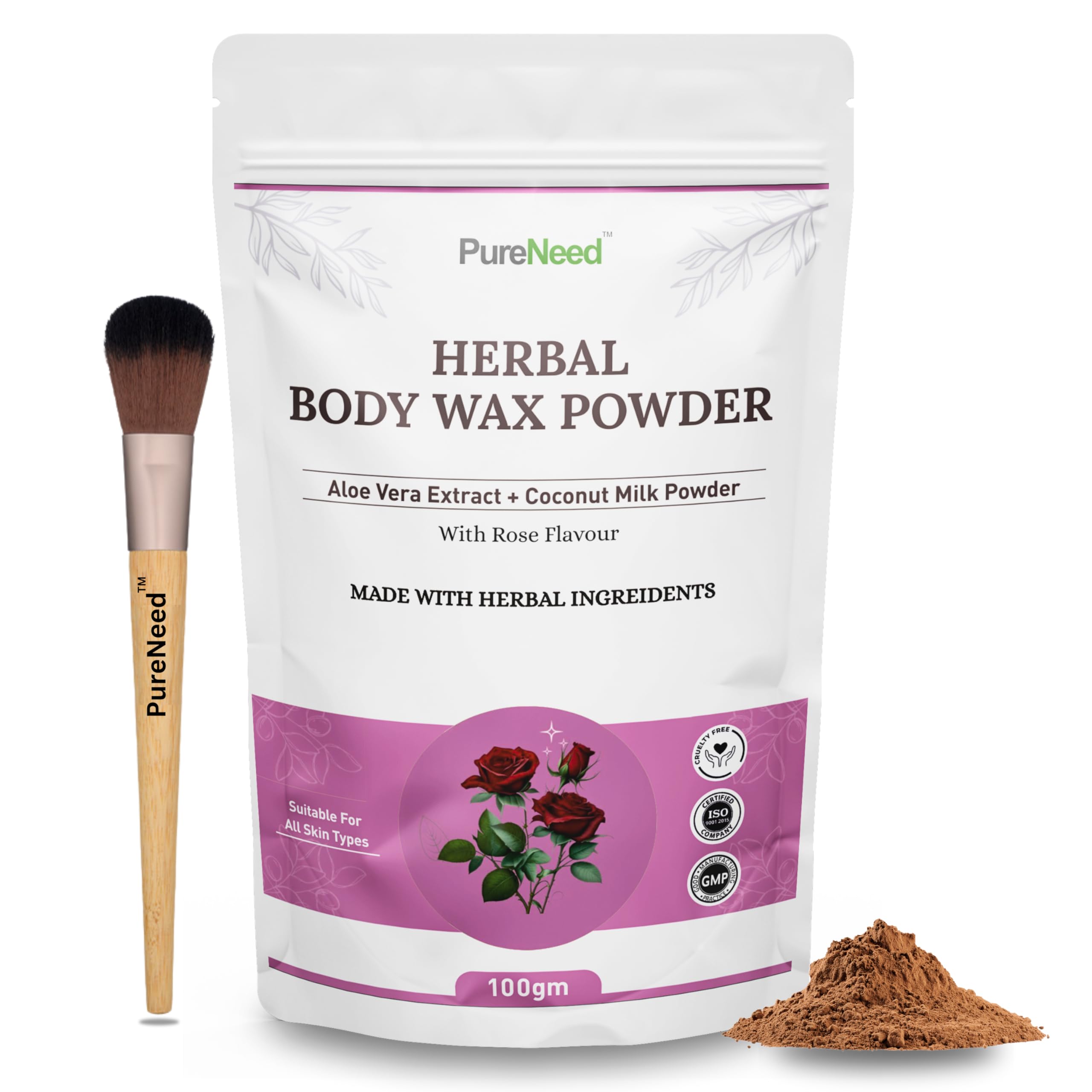 PureNeed Wax Powder for Hair Removal with Aloevera & Multani Mitti Powder, Painless Hair Remover for Women & Men | No Harmful Chemicals, Irritation & Skin Rashes - 100 gm (Rose Flavour) (B0D3337RL6) Amazon Price History, Amazon Price Tracker