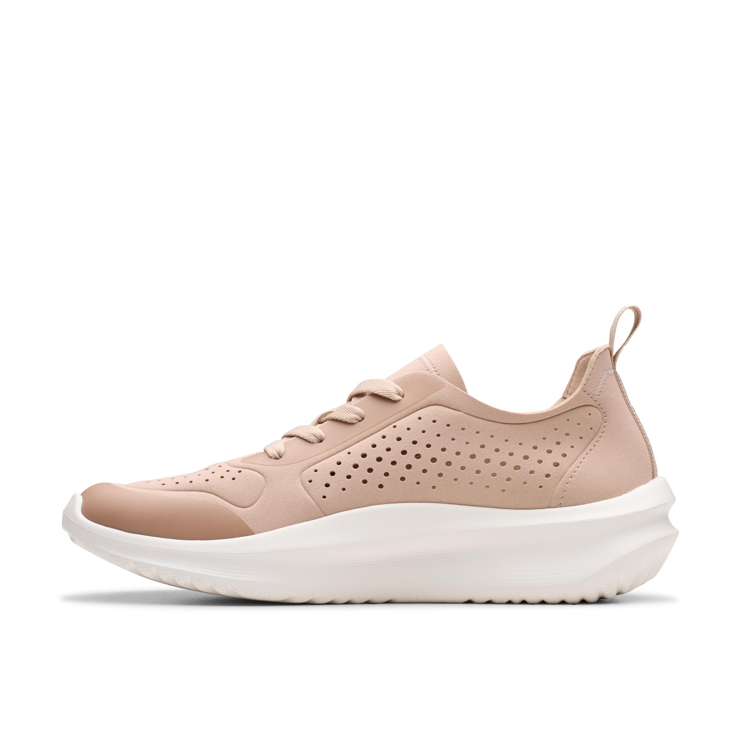 Clarks Women's Solevana Tie Sand Trainers in Beige | Size: 5-Standard Fit
