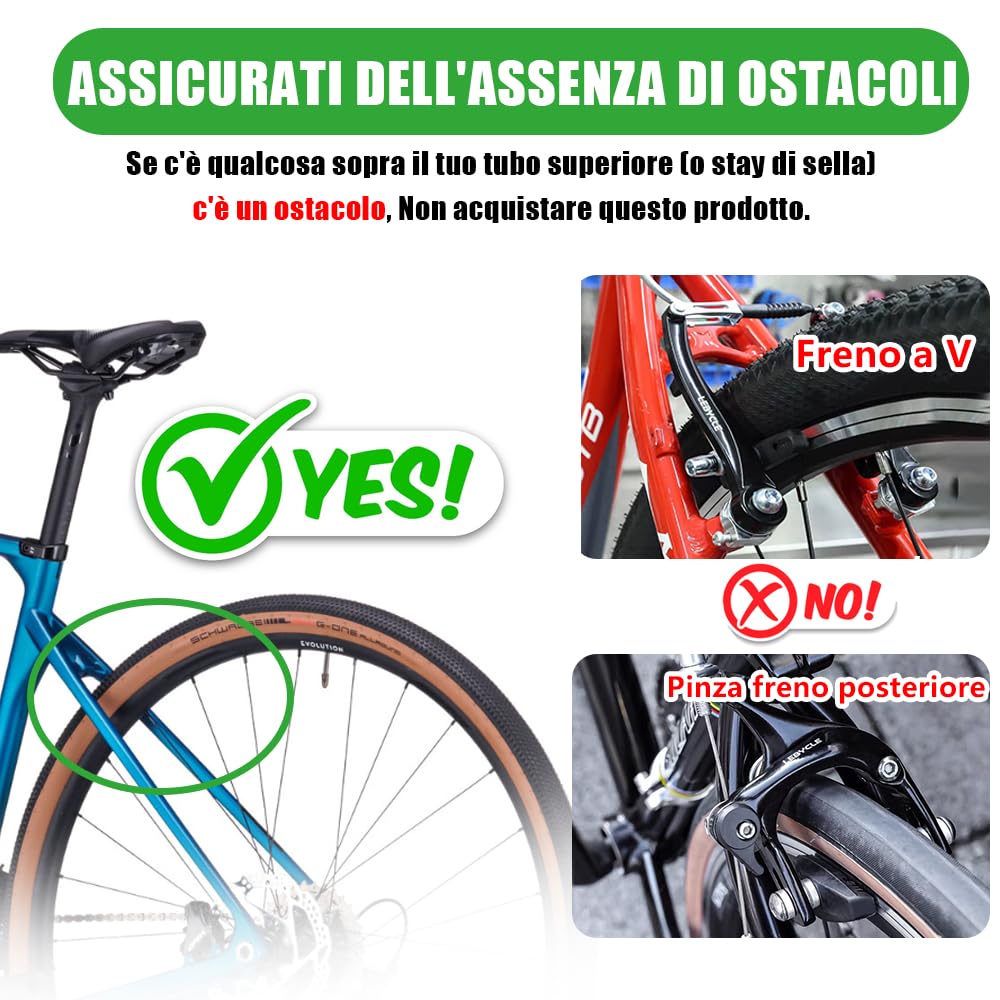RBRL Parafango Bici, Parafango MTB Regolabile, Parafanghi MTB Universale da 24-29 Pollici Ispessito e Allargato, Parafanghi Bici Elettrica/Mountain Bike per Proteggere da Spruzzi d'Acqua e Polvere