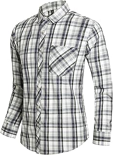 Casual Shirt Men's Shirt Outdoor Shirt Stretch Sport Business Checked Shirt Formal Casual Shirts Crease-Free Summer Shirt Oversized Oktoberfest Shirt Autumn T-Shirt Slim Lapel Traditional Shirt Fit