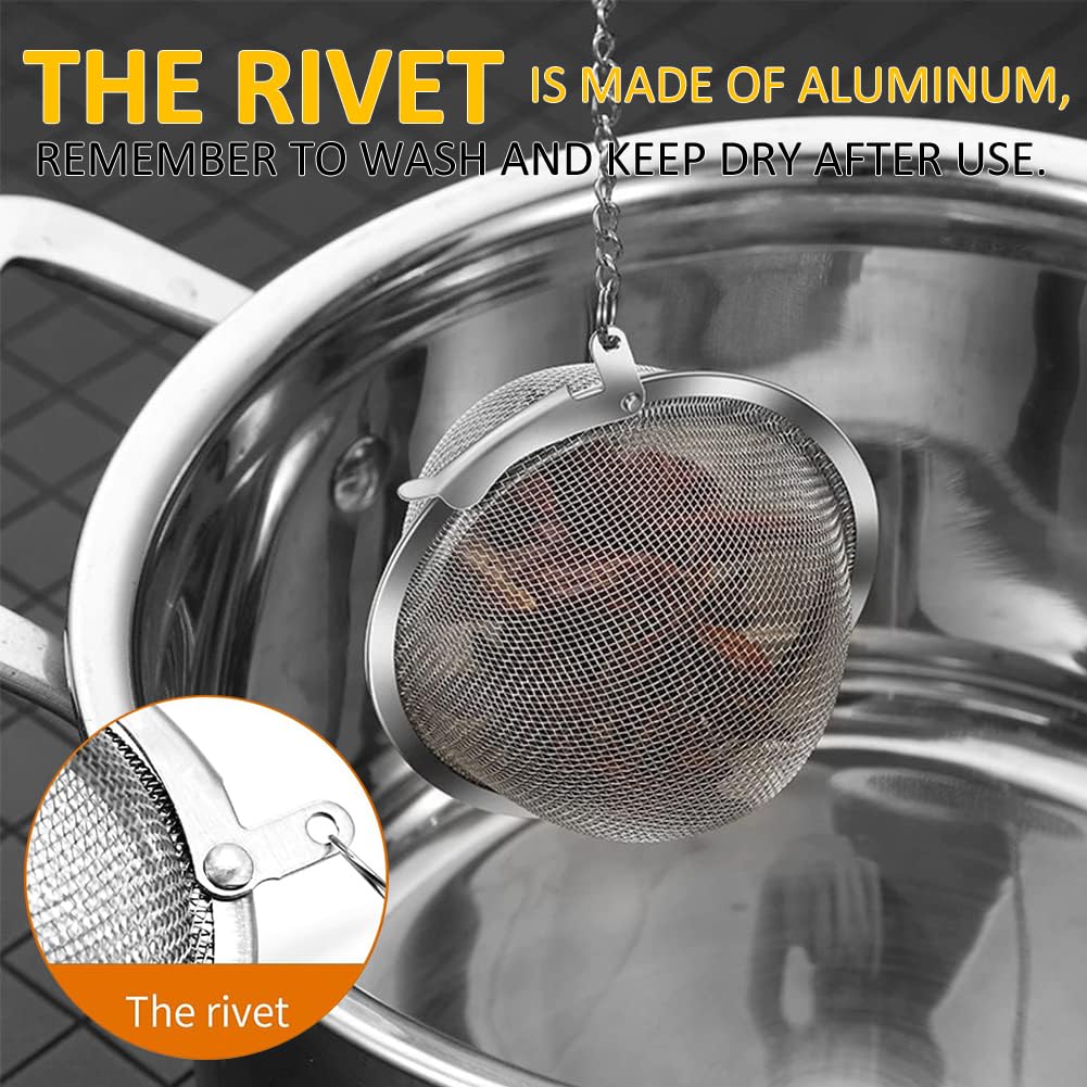 Filtre Thé Acier Inoxydable, 2 Pièces Filtre Thé Avec Couvercle, Pour