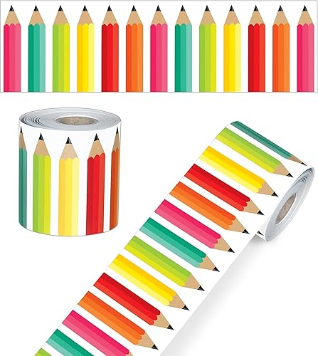 Schoolgirl Style Bordes de tablón de anuncios en color negro, blanco y elegante, 36 pies de bordes rectos para tablón de anuncios, pizarra blanca y