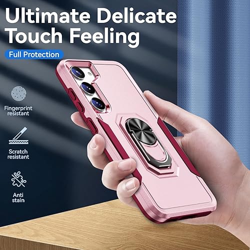 Miniatura 2 de Funda para Samsung Galaxy S23 con 2 protectores de pantalla, de grado militar, de doble capa, a prueba de golpes, resistente, a prueba de golpes,