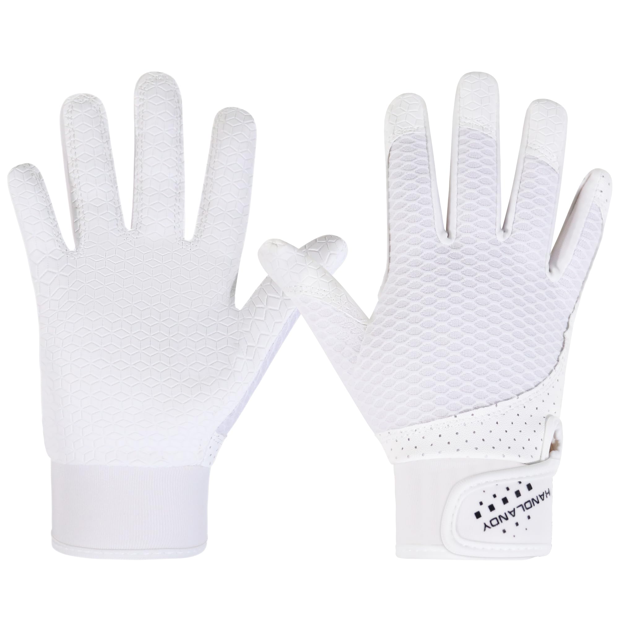 HLDD HANDLANDY Batting Gloves – Durable Grip, Breathable Baseball Softball Gloves for Adults Youth Kids – Gift for Players
