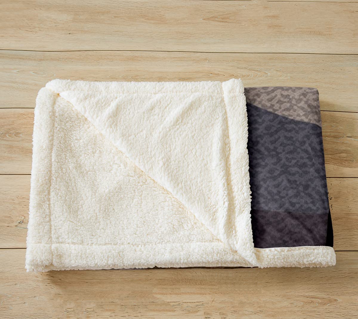 Coperta in pile con stampa geometrica, stile astratto, stile semplice, per letto, divano, grigio, rosso, marrone, nero, Sherpa, design moderno, 200 x 200 cm