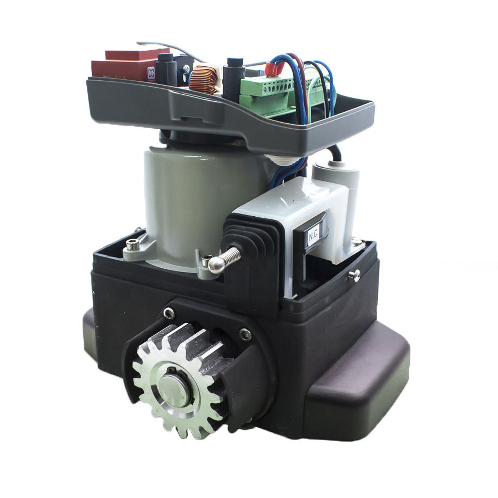 Kit Completo Motor corredera Profesional para automatizar Puertas y cancelas correderas de hasta 500 kg de Peso, con Cremallera de Nylon y Acero, fotocelula, mandos, y Placa de maniobras.