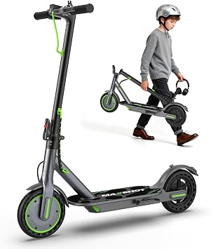 MAXSHOT Electric Scooter for Adults, 8.5/10/14" Tires, 19/22Mph, 350W/500W Motor, 21-28 Miles Range, Folding E-Scooter with Dual Suspension,APP Contro