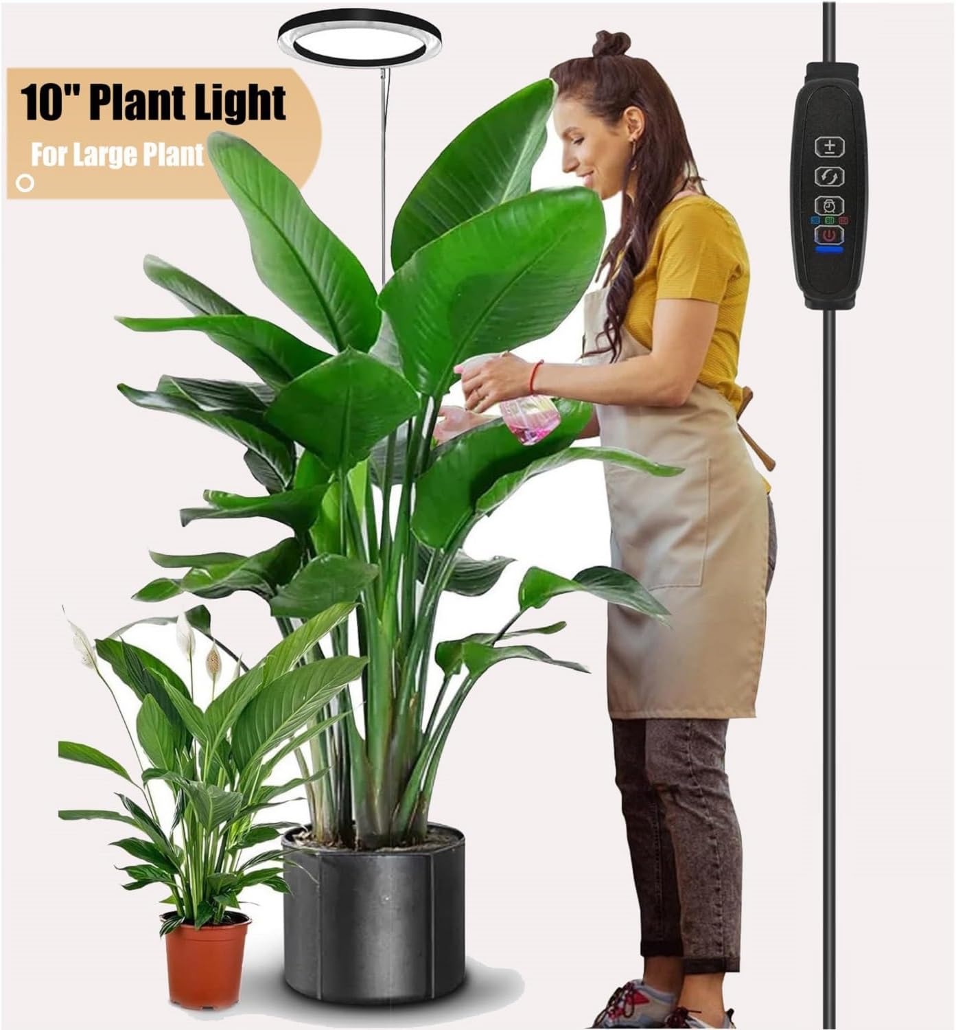 10" Grow Lights for Indoor Plants Full Spectrum, Indoor