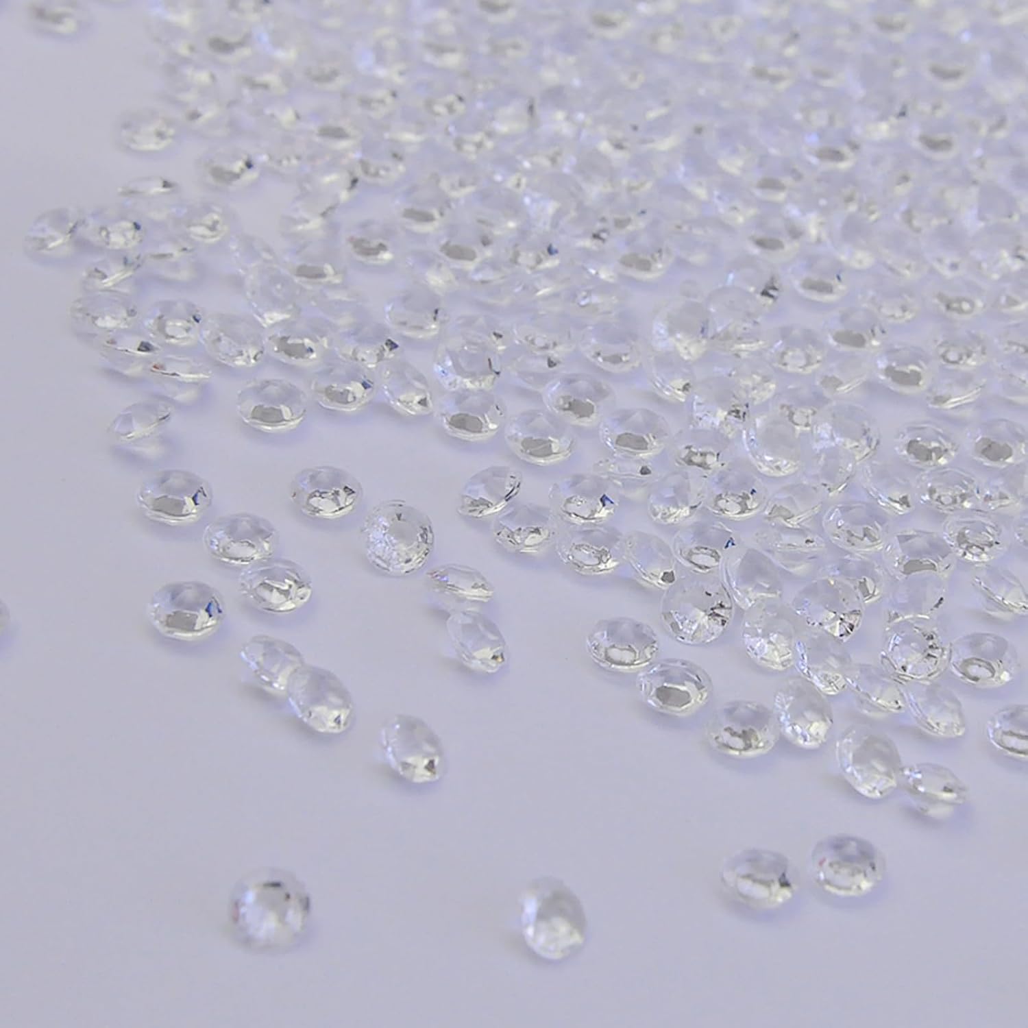 10000Pcs Crystal Acrylic Diamond Fake Gems Vase Filler, 4.5mm Faux Diamonds for Table Scatter Wedding Party, Bridal Shower, Birthday Decoration, Clear