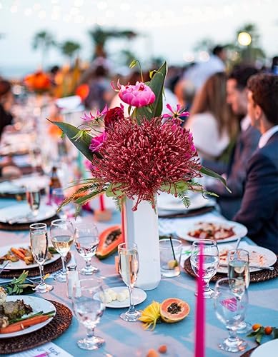 Miniatura 6 de Briful 6 flores artificiales de otoño de crisantemo de 4 pulgadas, flor de alfiler de imitación, flores grandes de otoño para decoración del hogar,