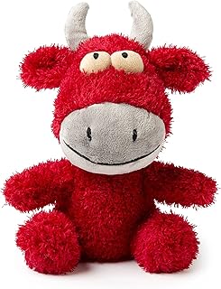 Fuzzyard Neighborhood Nasties Plush Dog Toy for Small and Large Breeds (Large, Jordan The Bull)