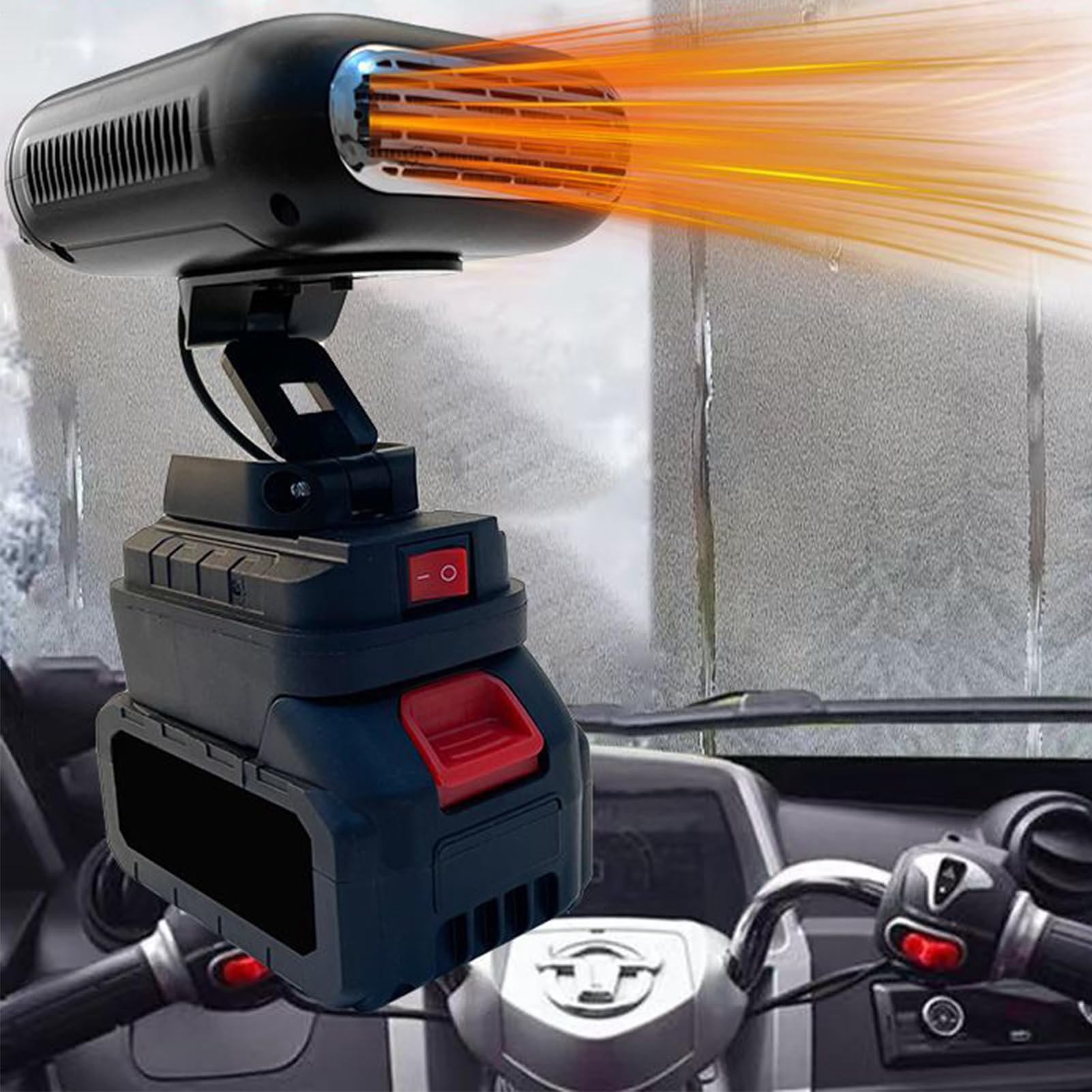 Riscaldatore Auto - Riscaldatore a Batteria Silenzioso per Interni | Sbrinatore per Vetri Auto,per Ufficio Campeggio SUV Sedan Guidatori Inverno Avventura Freddo