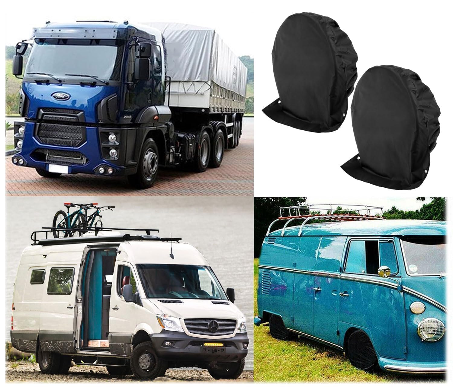 2 Pezzi Auto Ruota Copertura,Borsa Per Pneumatici Da 30 X 32 Pollici,Copertura Della Ruota Di Scorta,Copertura Per Pneumatici,Borsa Pneumatici Auto,Copri Gomme,Nero, Copertura Impermeabile