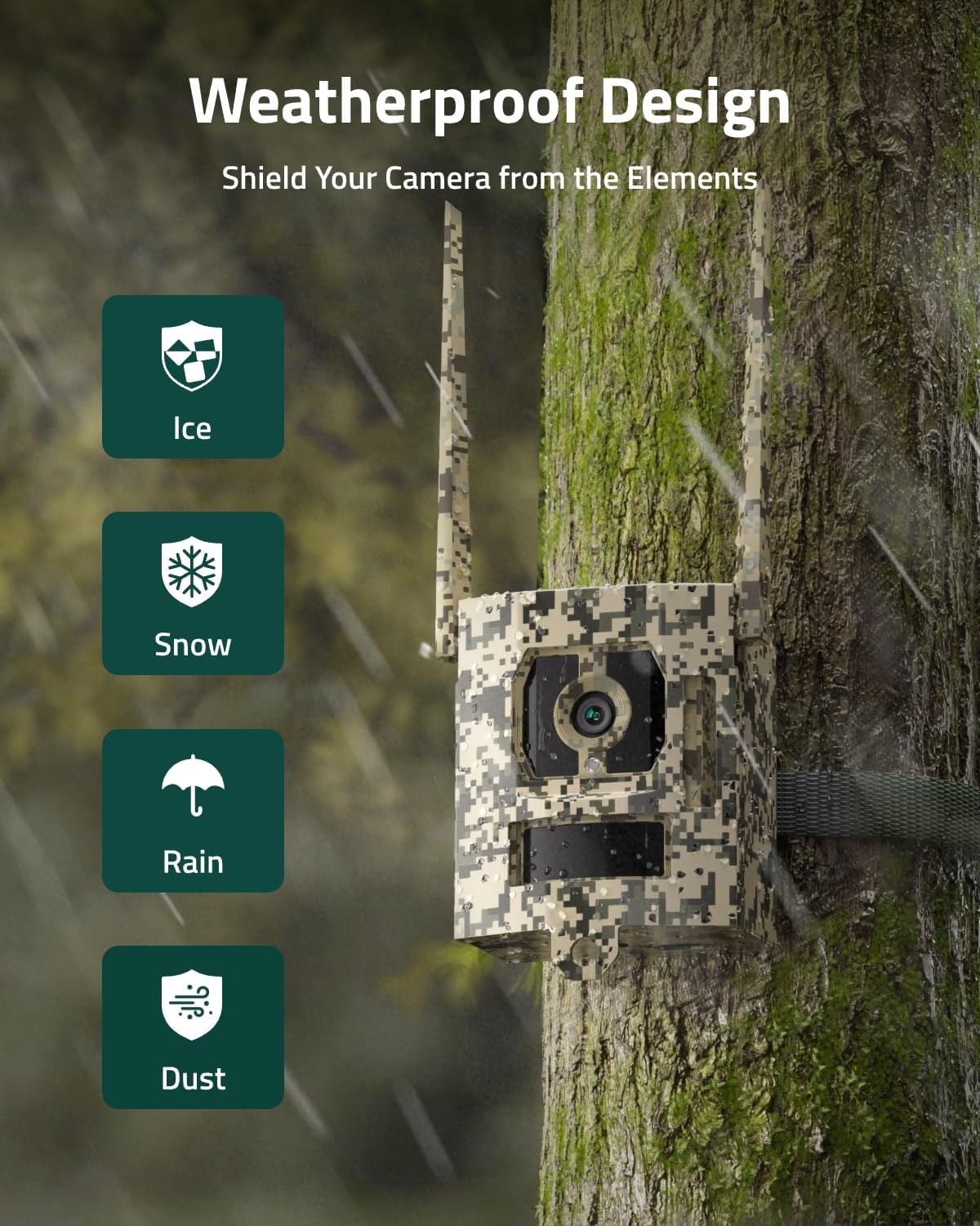 SB-10, Game Camera Safe Security Protective Metal Case Box, Compatible with CAMOVUE Trail Camera Talon Pro
