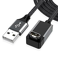 Vista 8 de AGVEE Paquete de 2 cables de carga de 3.3 pies para Garmin Watch, cable de carga trenzado en forma de L para Fenix, Forerunner, Vivoactive