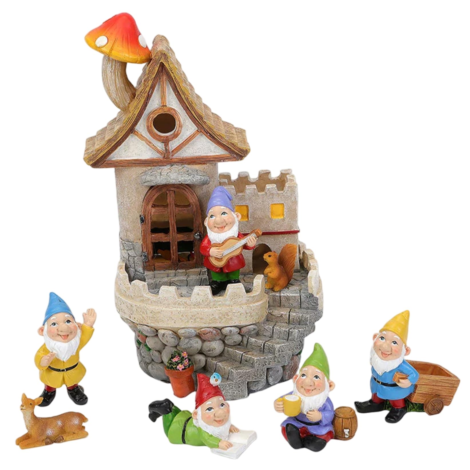 Maison de jardin solaire et chalet champignon pour illuminer vos soirées d'été