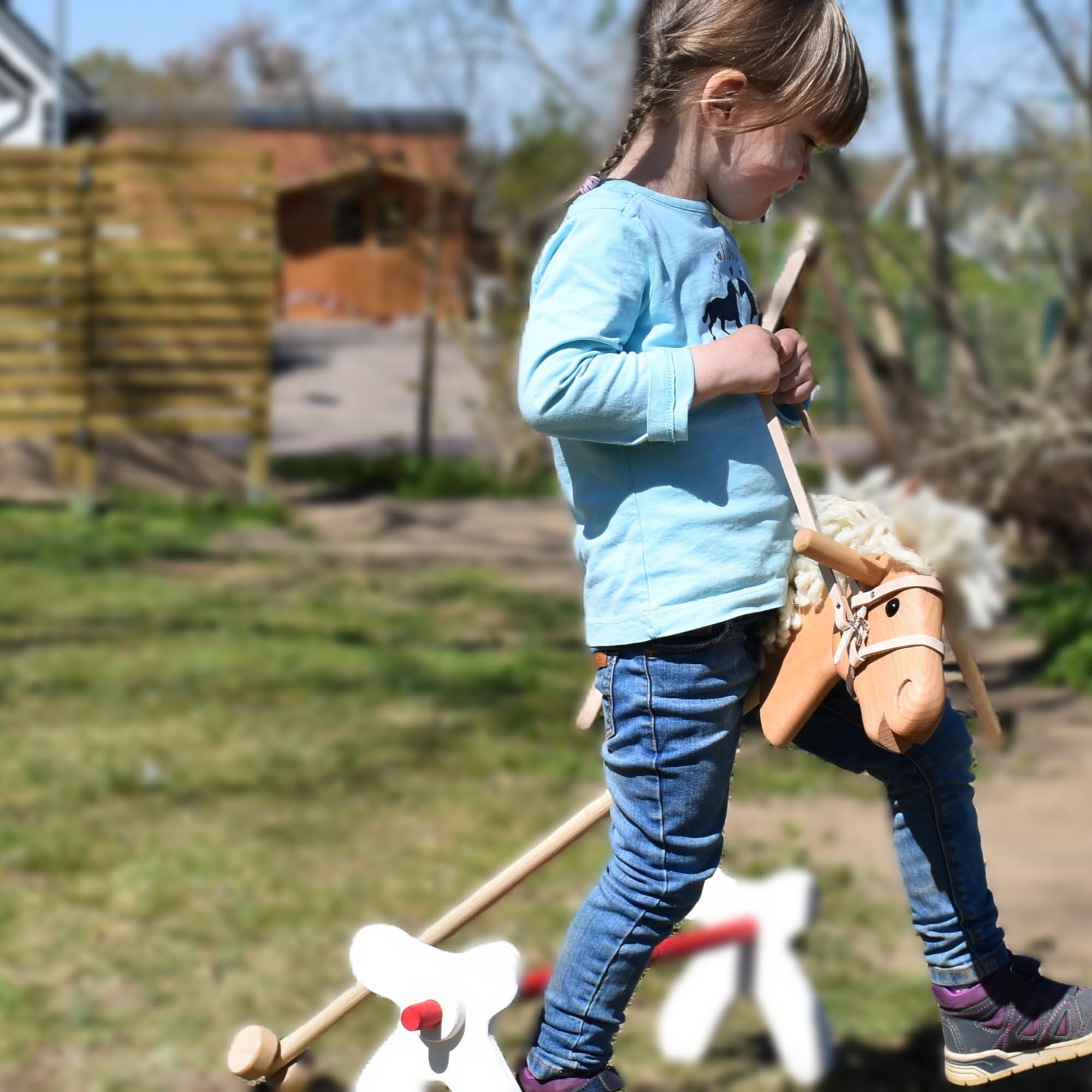 Steckenpferd Haflinger Hobby Horse Holzpferd