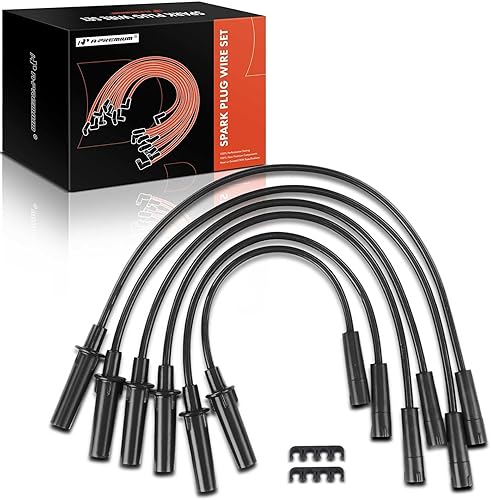 A-Premium Juego de 6 cables de bujía de encendido compatibles con Dodge Grand Caravan Chrysler Town & Country 2001-2010 Grand Voyager Pacifica