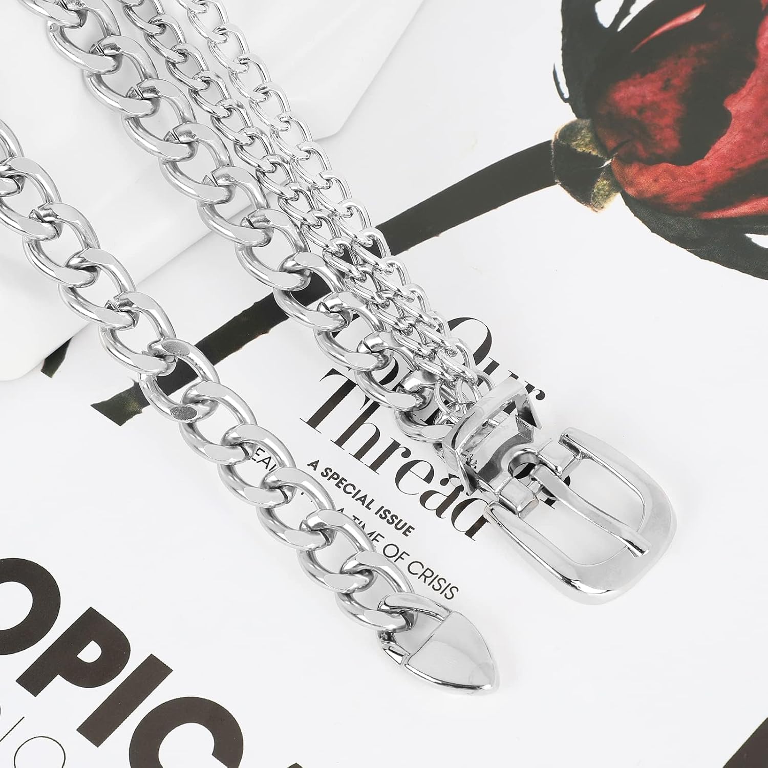 WHIPPY Waist Chain Belt Women Ladies Adjustable Body Waist Link Belts for Jeans Dresses - Image 2