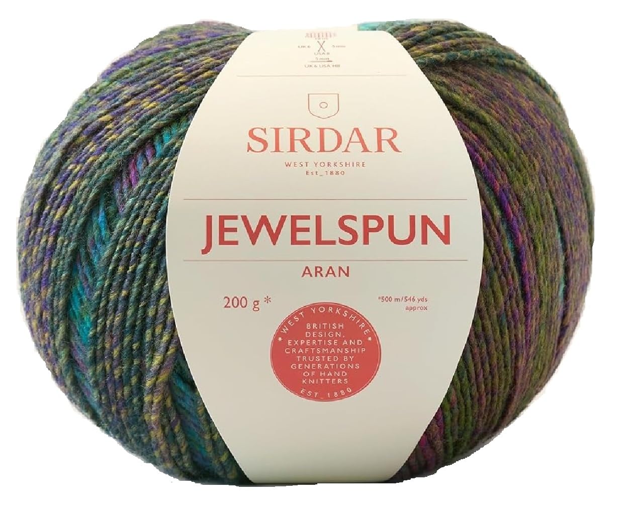 Sirdar Jewelspun Aran, Evening Jade (852), 200g