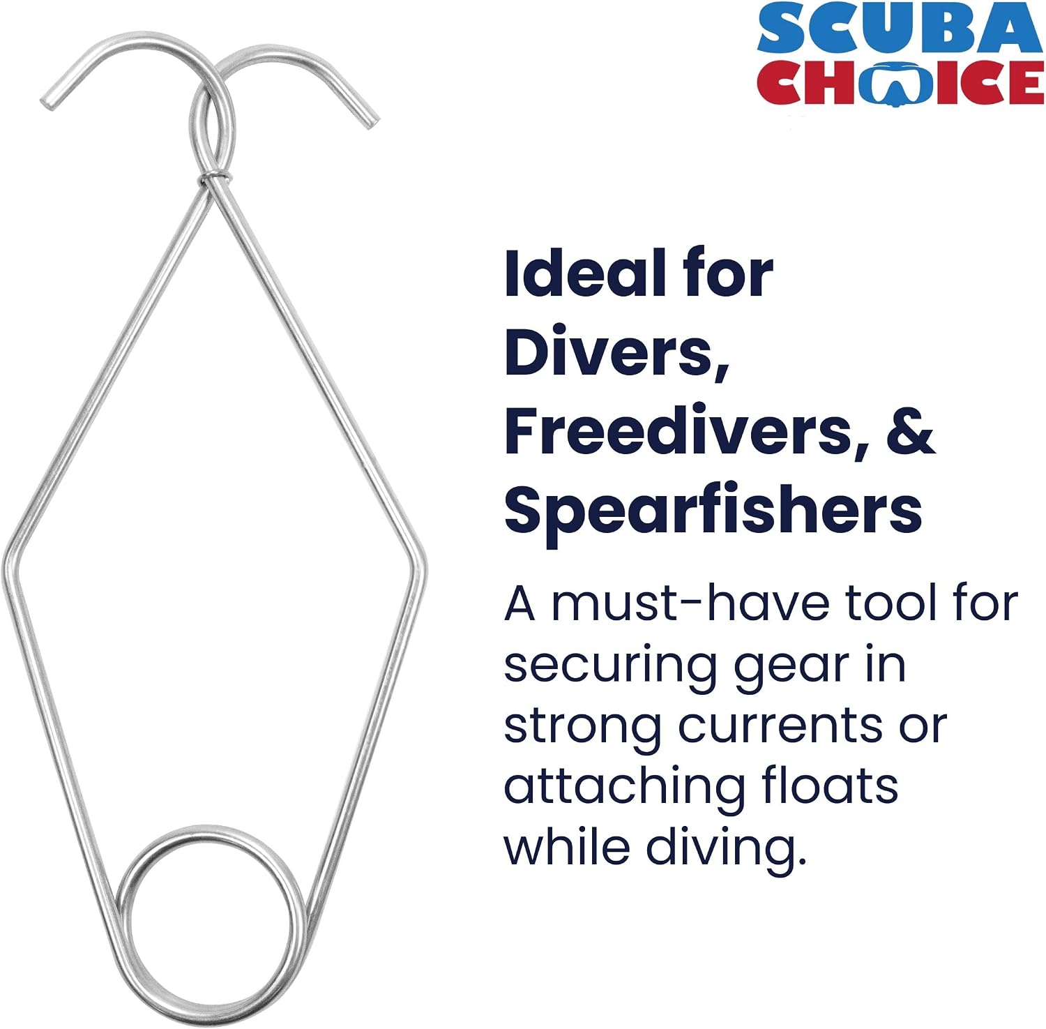 Scuba Choice Stainless Steel Kelp Clip Abalone Float Covers