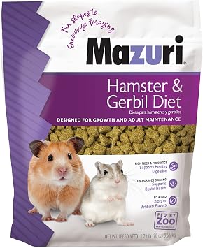Mazuri Hamster & Gerbil Diet | 1.25 Pound 1.25 LBS Bag
