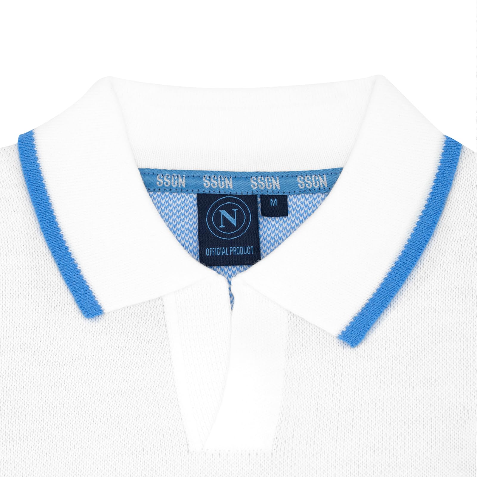 SSC Napoli SSC Napoli Jumper Retro Bianco 2025/2026 Maglione Unisex - Adulto (Pacco da 1)