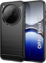 Effcotuo Case for Oppo Find X8 Cover, Soft Flexible Premium TPU Case, Shockproof, Non-Slip Case for Oppo Find X8 - Black