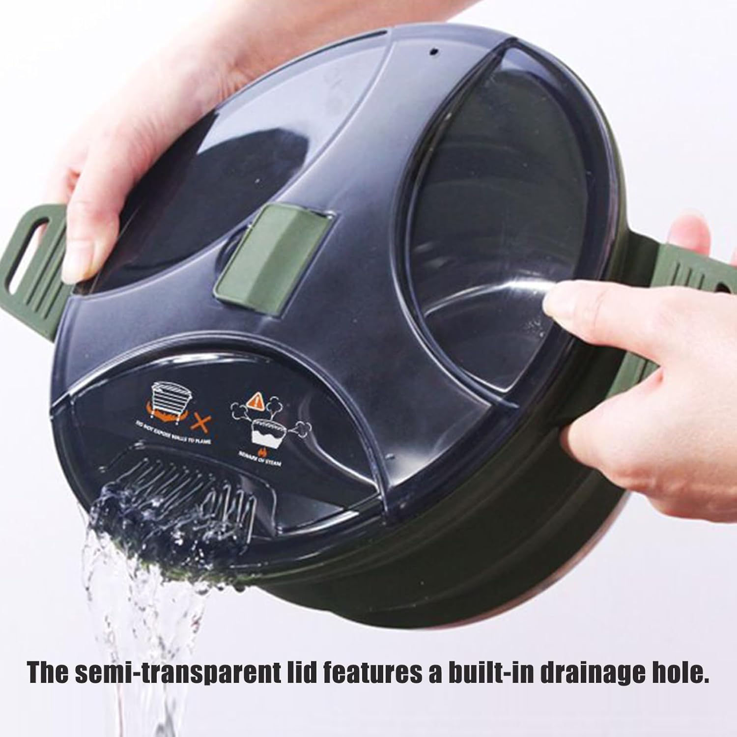 キャンピングクックウェアセット - 折りたたみ式キャンプ用調理鍋と