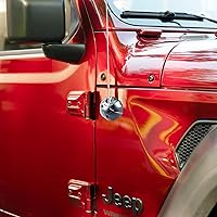 Vista 6 de Cubierta base de antena de aluminio para antena de radio, carcasa anodizada, base de cubierta de antena compatible con Jeep Wrangler JK JKU JL JLU