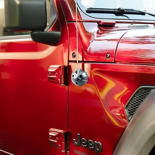 Miniatura 7 de Cubierta base de antena de aluminio para antena de radio, carcasa anodizada, base de cubierta de antena compatible con Jeep Wrangler JK JKU JL JLU