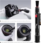 K&F CONCEPT Lens Cleaning Pen, Two-in-One Function with Cleaning Brushes & Carbon Tips, Suitable for Camera Lens and Filter Cleaning