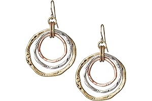 3 Circle Boho Antiqued Earrings | SPUNKYsoul Collection