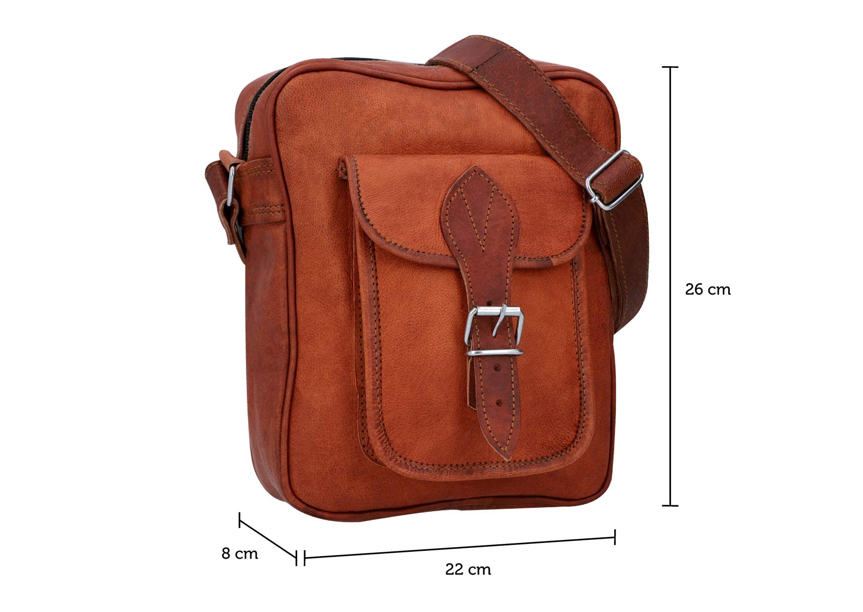 Gusti Leder nature "Frank Bolso College Bandolera Vintage Universidad Clases Oficina Trabajo Carpetas Libros Portátil Retro Unisex Marrón H48
