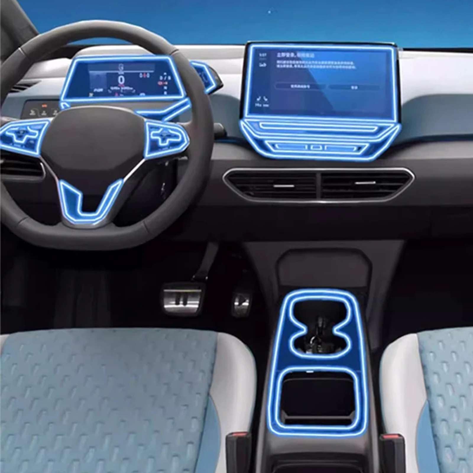 Film TPU navigation pour VW ID.3 2025 LHD protection écran console centrale