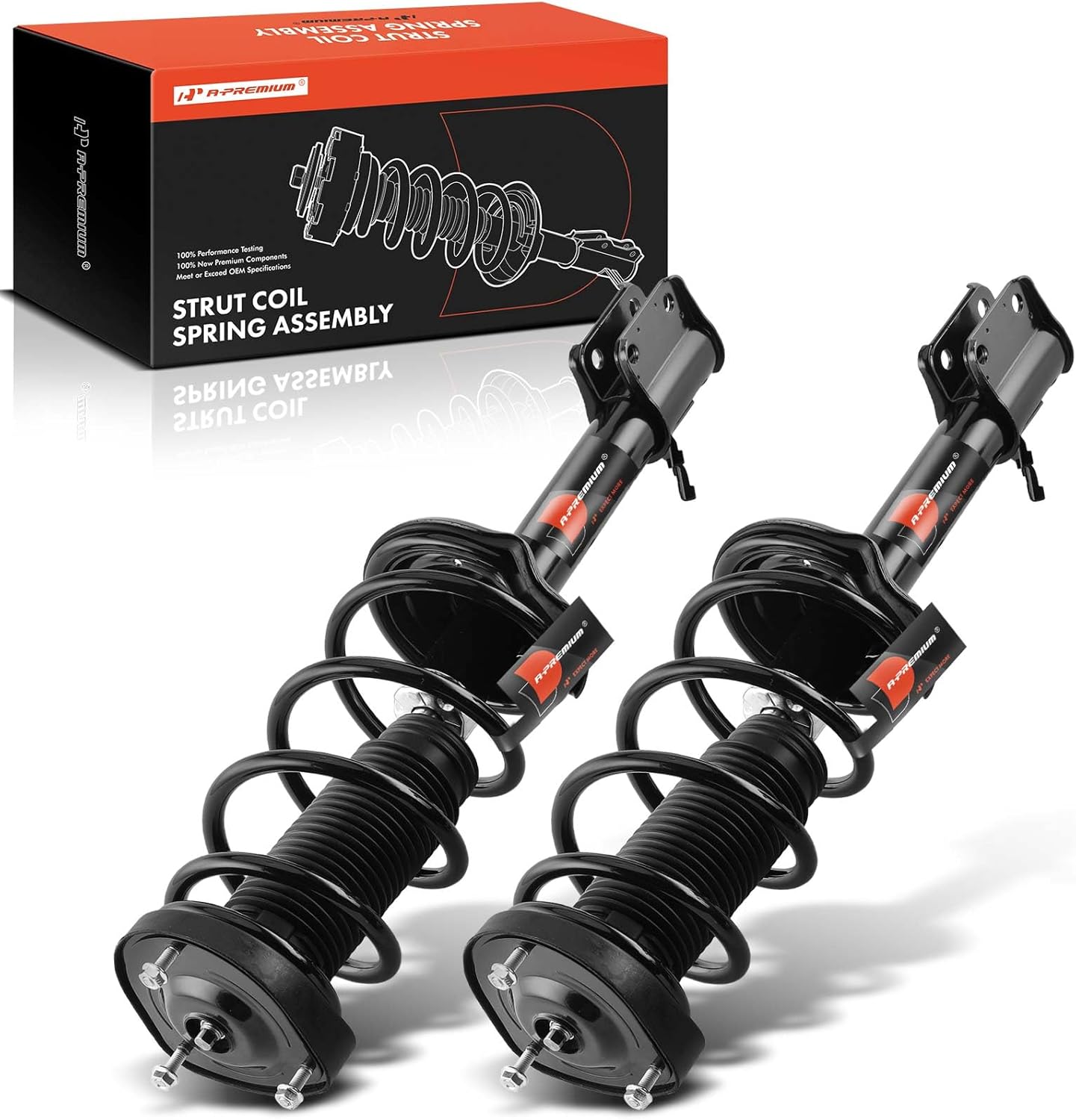 A-Premium Rear Complete Suspension Strut & Coil Spring Assembly Compatible with Subaru Forester 2003 2004 2005, 2-PC Set